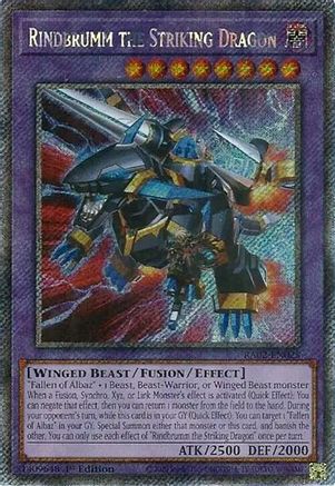 Rindbrumm the Striking Dragon (Platinum Secret Rare) [RA02-EN025] Platinum Secret Rare - Yu-Gi-Oh! - Card Brawlers | Quebec | Canada |
