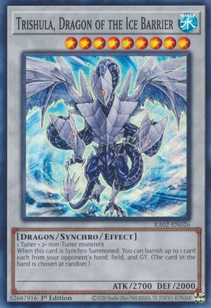 Trishula, Dragon de la Barrière de Glace [RA02-EN026] Super Rare 