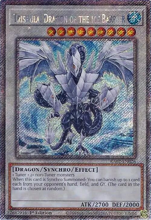 Trishula, Dragon of the Ice Barrier (Platinum Secret Rare) [RA02-EN026] Platinum Secret Rare