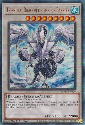 Trishula, Dragon of the Ice Barrier (PUR) [RA02-EN026] Prismatic Ultimate Rare - Yu-Gi-Oh! - Card Brawlers | Quebec | Canada |