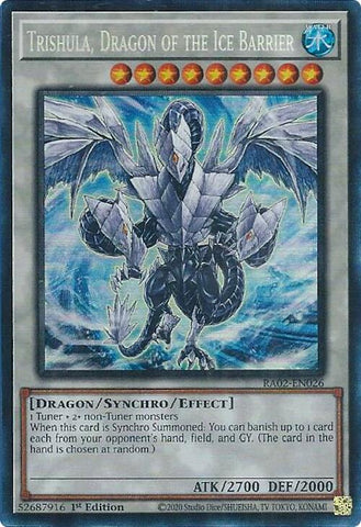 Trishula, Dragon of the Ice Barrier (PCR) [RA02-EN026] Prismatic Collector's Rare