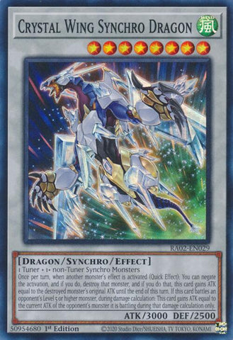 Crystal Wing Synchro Dragon [RA02-EN029] Super Rare - Yu-Gi-Oh! - Card Brawlers | Quebec | Canada |