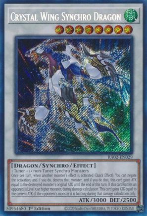 Crystal Wing Synchro Dragon (Secret Rare) [RA02-EN029] Secret Rare - Yu-Gi-Oh! - Card Brawlers | Quebec | Canada |