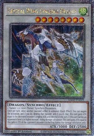 Crystal Wing Synchro Dragon (Platinum Secret Rare) [RA02-EN029] Platinum Secret Rare - Yu-Gi-Oh! - Card Brawlers | Quebec | Canada |