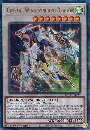 Crystal Wing Synchro Dragon (PUR) [RA02-EN029] Prismatic Ultimate Rare - Yu-Gi-Oh! - Card Brawlers | Quebec | Canada |