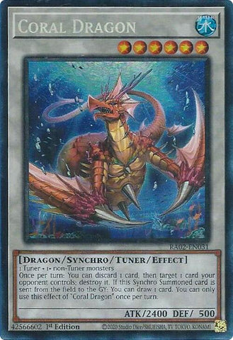 Coral Dragon (PCR) [RA02-EN031] Prismatic Collector's Rare - Yu-Gi-Oh! - Card Brawlers | Quebec | Canada |