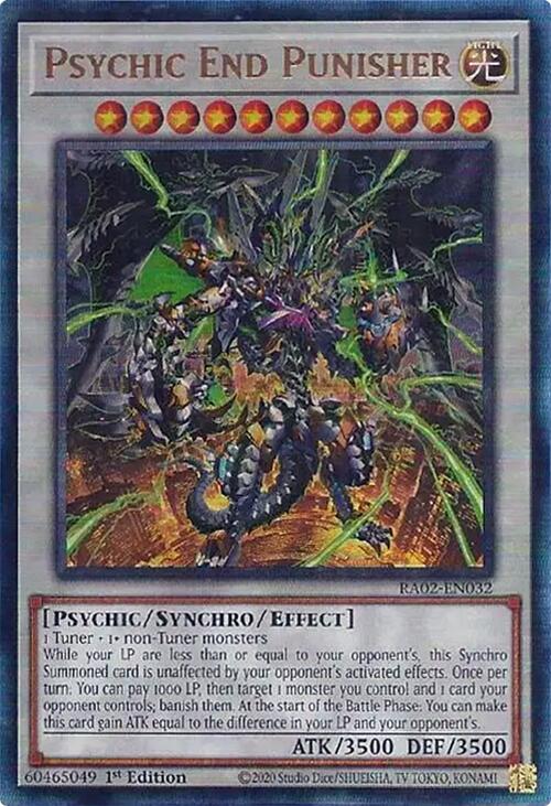 Psychic End Punisher (PUR) [RA02-EN032] Prismatic Ultimate Rare