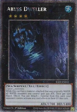 Abyss Dweller (Platinum Secret Rare) [RA02-EN033] Platinum Secret Rare - Yu-Gi-Oh! - Card Brawlers | Quebec | Canada |