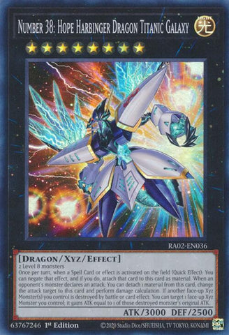 Number 38: Hope Harbinger Dragon Titanic Galaxy [RA02-EN036] Super Rare - Yu-Gi-Oh! - Card Brawlers | Quebec | Canada |