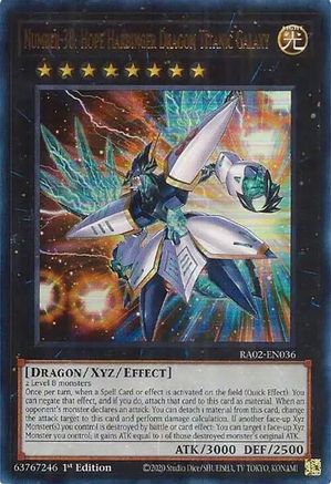 Numéro 38 : Dragon Héraut de l'Espoir Galaxie Titanique (UR) [RA02-EN036] Ultra Rare 