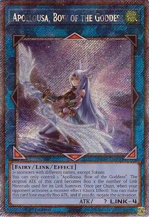 Apollousa, Bow of the Goddess (Alternate Art) (Platinum Secret Rare) [RA02-EN040] Platinum Secret Rare - Yu-Gi-Oh! - Card Brawlers | Quebec | Canada |