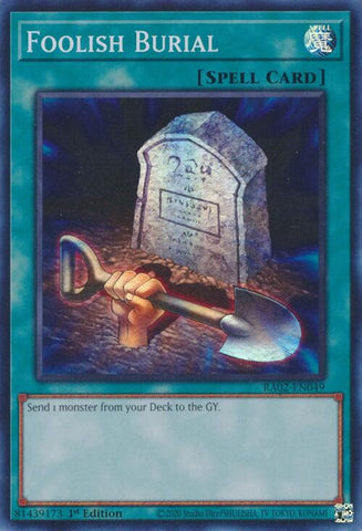 Foolish Burial [RA02-EN049] Super Rare - Yu-Gi-Oh! - Card Brawlers | Quebec | Canada |