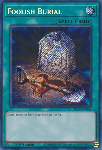 Foolish Burial (Secret Rare) [RA02-EN049] Secret Rare - Yu-Gi-Oh! - Card Brawlers | Quebec | Canada |