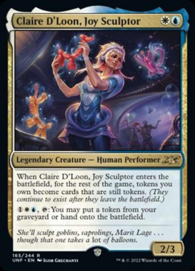 Claire D'Loon, Joy Sculptor [Unfinity] - Magic: The Gathering - Card Brawlers | Quebec | Canada |