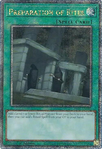 Preparation of Rites (Quarter Century Secret Rare) [RA02-EN056] Quarter Century Secret Rare