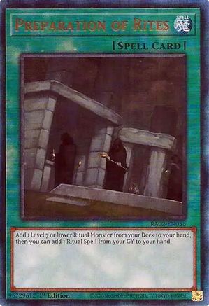 Preparation of Rites (PUR) [RA02-EN056] Prismatic Ultimate Rare - Yu-Gi-Oh! - Card Brawlers | Quebec | Canada |
