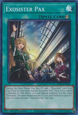 Exosister Pax [RA02-EN066] Super Rare - Yu-Gi-Oh! - Card Brawlers | Quebec | Canada |