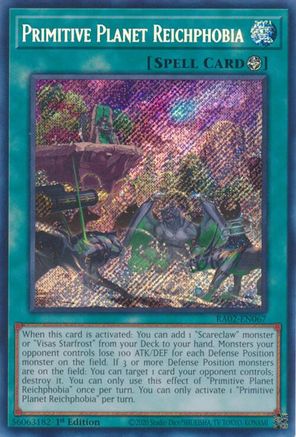 Primitive Planet Reichphobia (Secret Rare) [RA02-EN067] Secret Rare - Yu-Gi-Oh! - Card Brawlers | Quebec | Canada |
