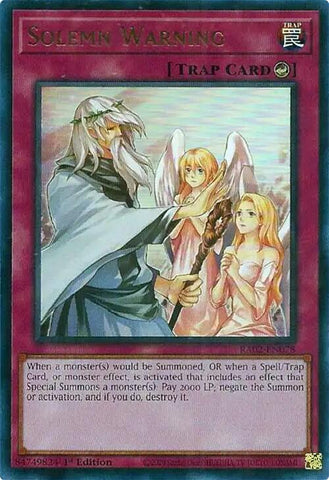 Solemn Warning (UR) [RA02-EN078] Ultra Rare - Yu-Gi-Oh! - Card Brawlers | Quebec | Canada |