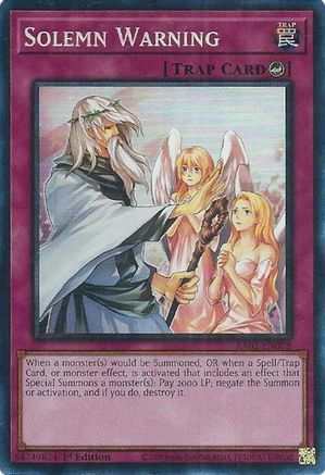 Solemn Warning (PCR) [RA02-EN078] Prismatic Collector's Rare - Yu-Gi-Oh! - Card Brawlers | Quebec | Canada |