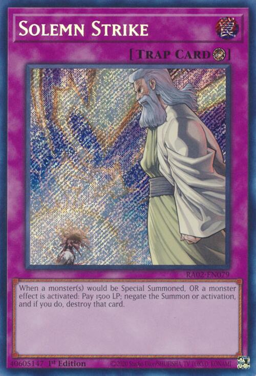 Solemn Strike (Secret Rare) [RA02-EN079] Secret Rare