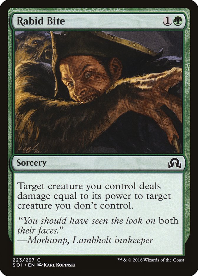 Rabid Bite [Shadows over Innistrad] - Magic: The Gathering - Card Brawlers | Quebec | Canada |