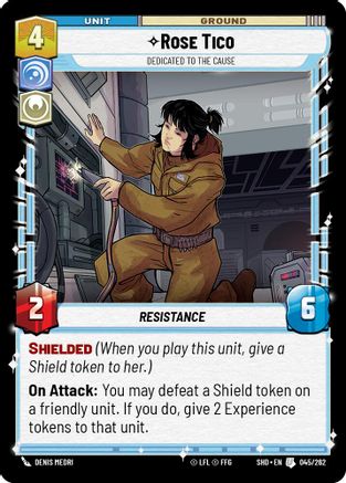 Rose Tico - Dedicated to the Cause (045/262) (045/262) [Shadows of the Galaxy] - Fantasy Flight Games - Card Brawlers | Quebec | Canada |