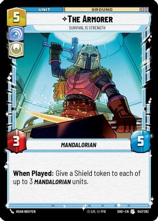 The Armorer - Survival Is Strength (047/262) (047/262) [Shadows of the Galaxy] - Fantasy Flight Games - Card Brawlers | Quebec | Canada |