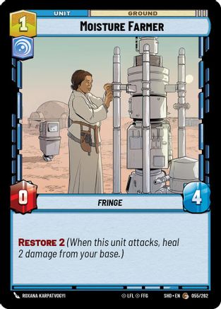 Moisture Farmer (055/262) (055/262) [Shadows of the Galaxy] - Fantasy Flight Games - Card Brawlers | Quebec | Canada |