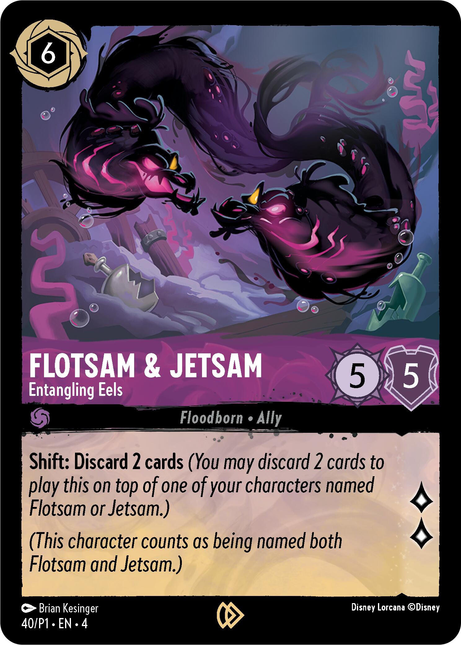 Flotsam & Jetsam - Entangling Eels (40) [Promo Cards] - Disney - Card Brawlers | Quebec | Canada |