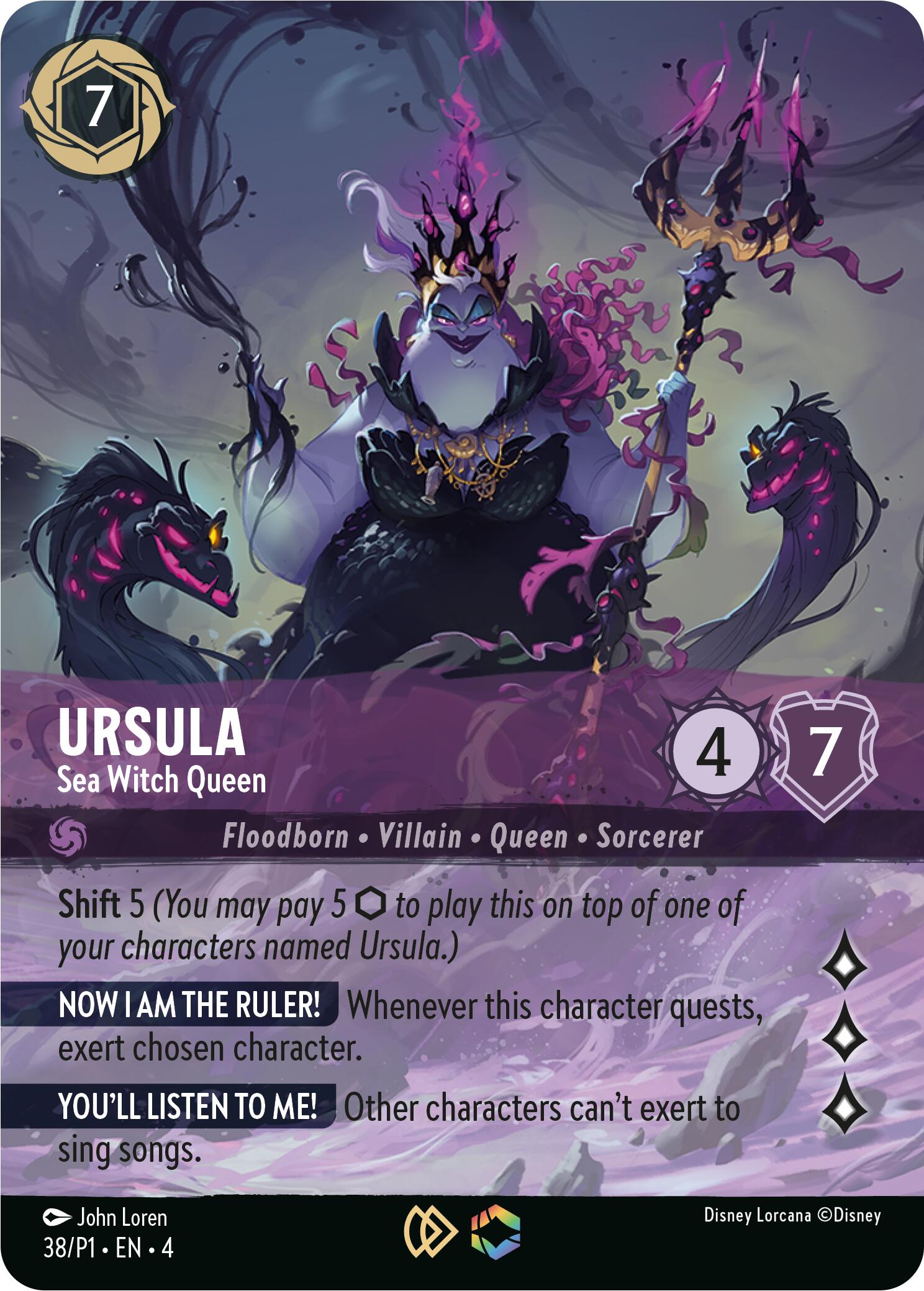 Ursula - Sea Witch Queen (Store Championship) (38) [Promo Cards] - Disney - Card Brawlers | Quebec | Canada |