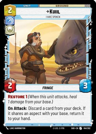 Kuiil - I Have Spoken (041/262) (041/262) [Shadows of the Galaxy] - Fantasy Flight Games - Card Brawlers | Quebec | Canada |