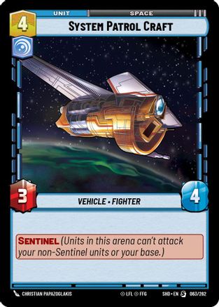 System Patrol Craft (063/262) (063/262) [Shadows of the Galaxy] - Fantasy Flight Games - Card Brawlers | Quebec | Canada |