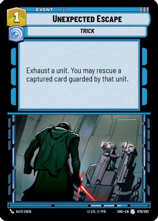Unexpected Escape (076/262) (076/262) [Shadows of the Galaxy] - Fantasy Flight Games - Card Brawlers | Quebec | Canada |