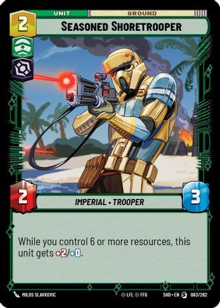 Seasoned Shoretrooper (083/262) (083/262) [Shadows of the Galaxy] - Fantasy Flight Games - Card Brawlers | Quebec | Canada |