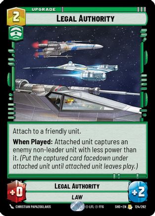 Legal Authority (124/262) (124/262) [Shadows of the Galaxy] - Fantasy Flight Games - Card Brawlers | Quebec | Canada |