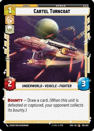 Cartel Turncoat (195/262) (195/262) [Shadows of the Galaxy] - Fantasy Flight Games - Card Brawlers | Quebec | Canada |