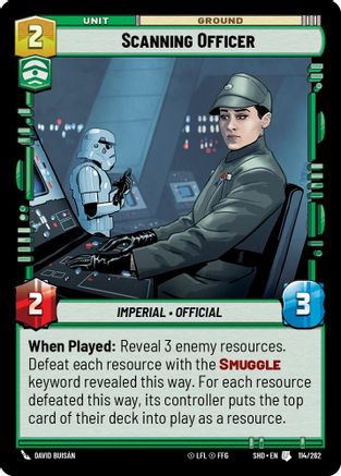 Scanning Officer (114/262) (114/262) [Shadows of the Galaxy] - Fantasy Flight Games - Card Brawlers | Quebec | Canada |