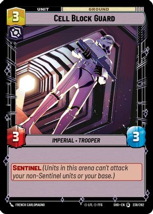 Cell Block Guard (238/262) (238/262) [Shadows of the Galaxy] - Fantasy Flight Games - Card Brawlers | Quebec | Canada |