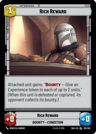 Rich Reward (261/262) (261/262) [Shadows of the Galaxy] - Fantasy Flight Games - Card Brawlers | Quebec | Canada |