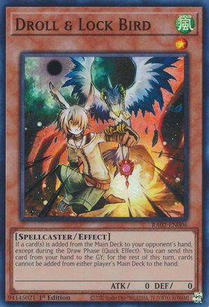Droll & Lock Bird [RA02-EN006] Super Rare - Yu-Gi-Oh! - Card Brawlers | Quebec | Canada |