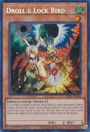 Droll & Lock Bird (Secret Rare) [RA02-EN006] Secret Rare - Yu-Gi-Oh! - Card Brawlers | Quebec | Canada |