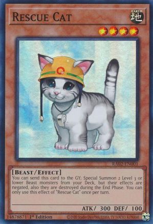 Rescue Cat [RA02-EN001] Super Rare - Yu-Gi-Oh! - Card Brawlers | Quebec | Canada |