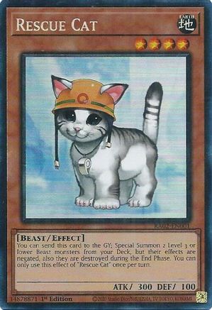 Rescue Cat (PCR) [RA02-EN001] Prismatic Collector's Rare - Yu-Gi-Oh! - Card Brawlers | Quebec | Canada |