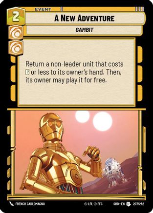 A New Adventure (207/262) (207/262) [Shadows of the Galaxy] - Fantasy Flight Games - Card Brawlers | Quebec | Canada |