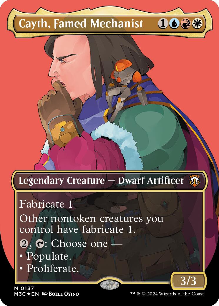 Cayth, Famed Mechanist (Borderless) (Ripple Foil) [Modern Horizons 3 Commander] - Magic: The Gathering - Card Brawlers | Quebec | Canada |