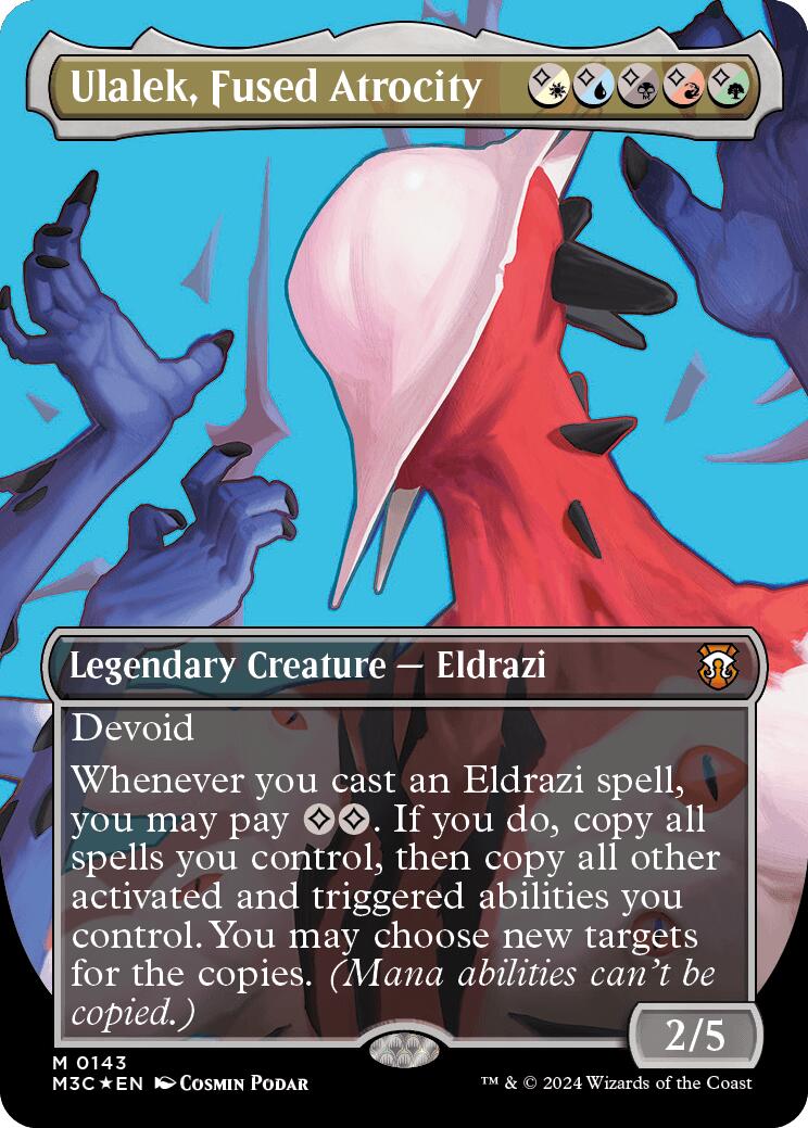 Ulalek, Fused Atrocity (Borderless) (Ripple Foil) [Modern Horizons 3 Commander] - Magic: The Gathering - Card Brawlers | Quebec | Canada |