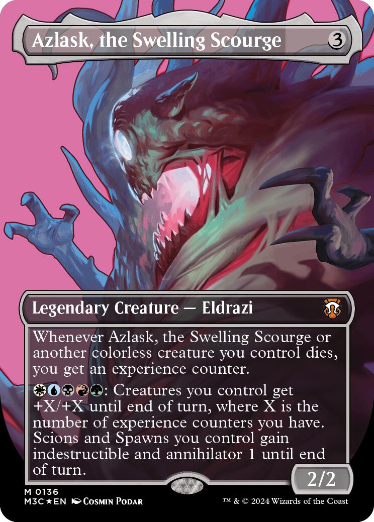 Azlask, the Swelling Scourge (Borderless) (Ripple Foil) [Modern Horizons 3 Commander] - Magic: The Gathering - Card Brawlers | Quebec | Canada |