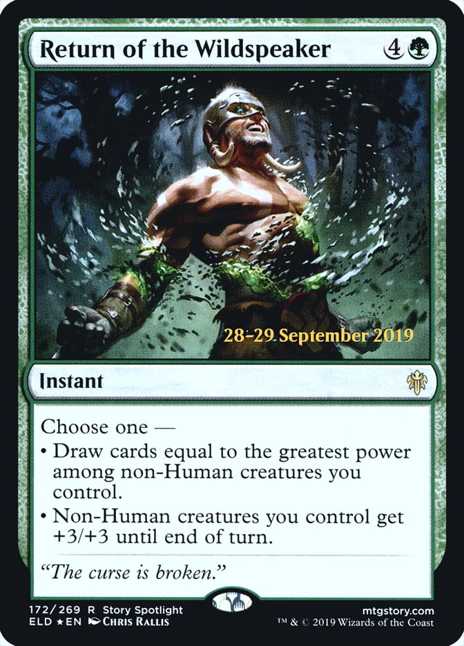 Return of the Wildspeaker [Throne of Eldraine Prerelease Promos] - Magic: The Gathering - Card Brawlers | Quebec | Canada |