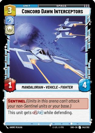 Concord Dawn Interceptors (042/262) (042/262) [Shadows of the Galaxy] - Fantasy Flight Games - Card Brawlers | Quebec | Canada |